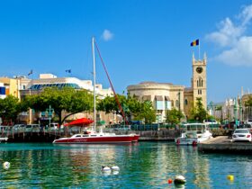 Town view of Barbados