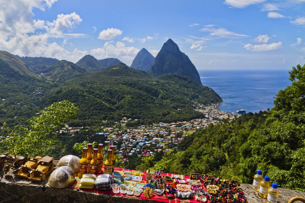 Soufriére and Pitons, St. Lucia