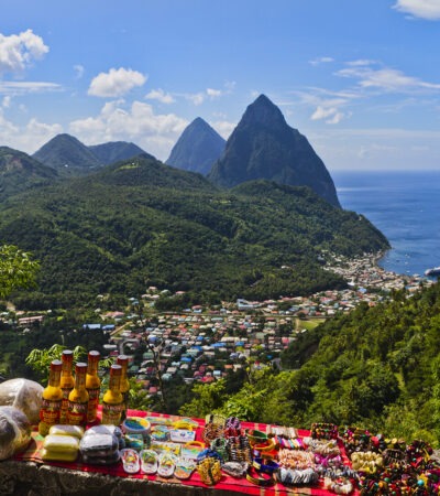 Soufriére and Pitons, St. Lucia